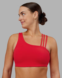 Woman wearing Galvanise Sports Bra 2.0 - Scarlet | Model:Keisha | Size:S