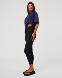 Woman wearing Go-To FLXCotton Oversized Tee - Future Navy-White | Model:Bianca | Size:S | Thumbnail Index: 2
