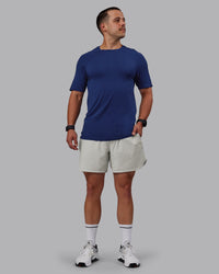 Man wearing Lift 6" Lined Performance Shorts - Digital Mist