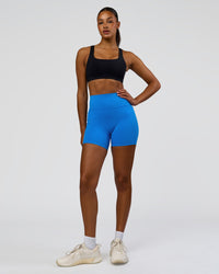 Model wearing Limitless Sports Bra - Black | Model:Rosie | Size:S