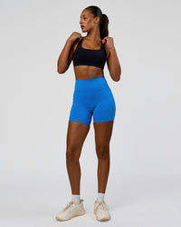 Model wearing Limitless Sports Bra - Black | Model:Rosie | Size:S