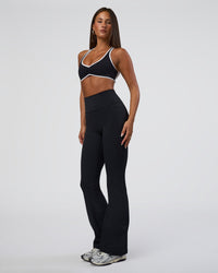 Woman wearing Luminous Sports Bra - Black-White | Model:Bianca | Size:S | Thumbnail Index: 5