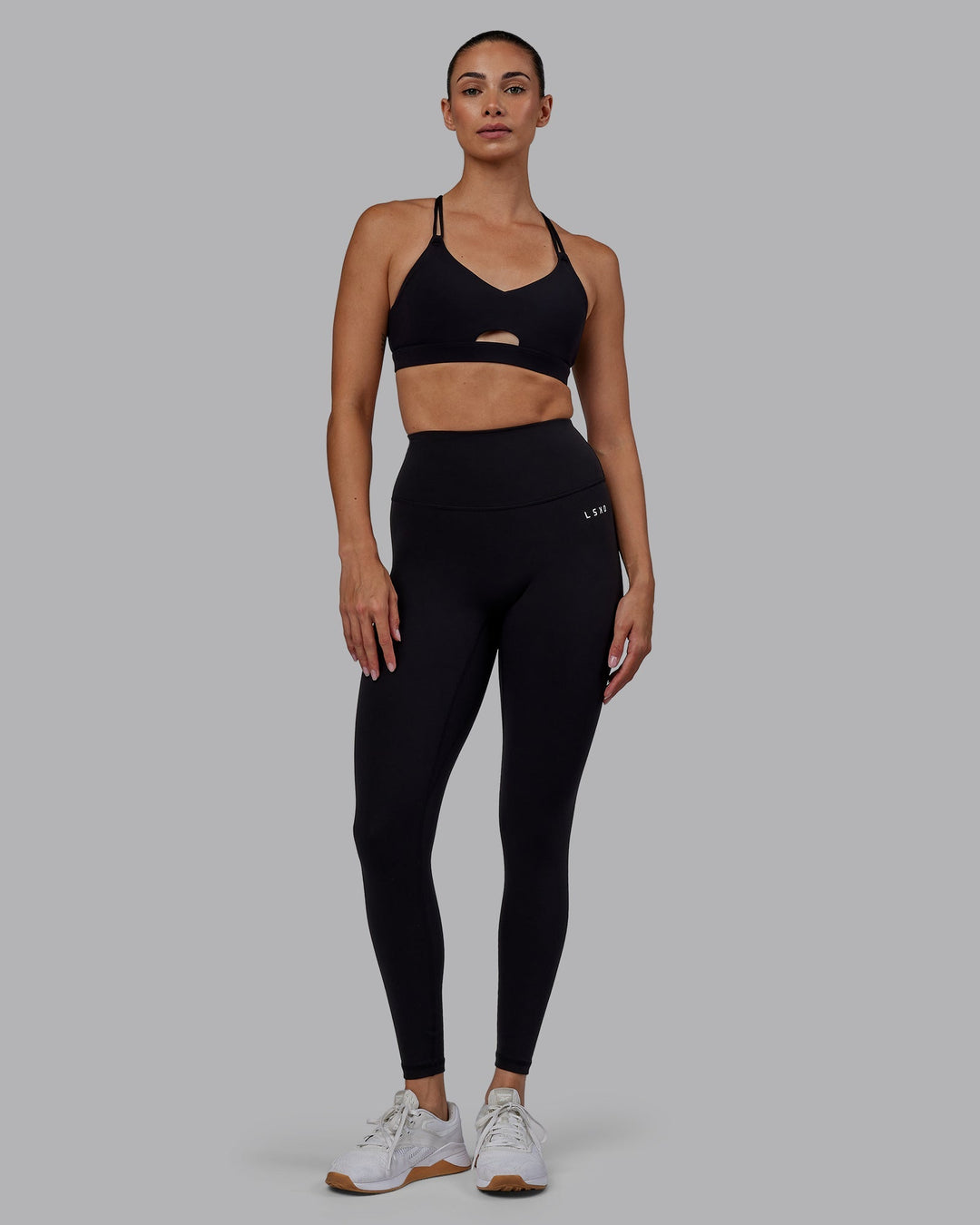 Woman wearing RXD High Waist Full Length Leggings - Black