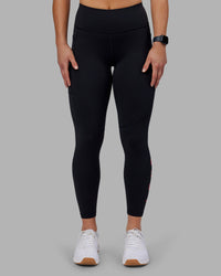 Rep Ultra High-Rise 7/8 Legging Pockets - Black-Scarlet