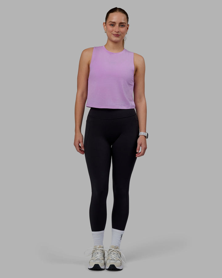 Vital Cropped Training Tank - Light Violet
