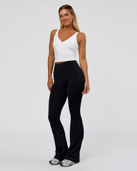 Woman wearing Vitality Active Tank - White | Model:Amity | Size:S