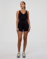 Woman wearing Vitality Bodysuit - Black | Model:Myrte | Size:S