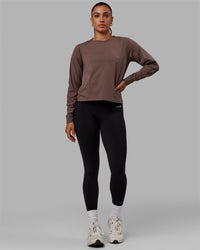 Deluxe PimaFLX LS Tee - Peppercorn