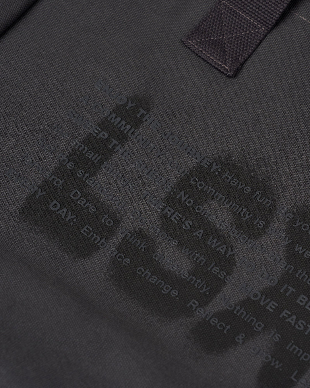 Shifted Canvas Tote - Dark Storm
