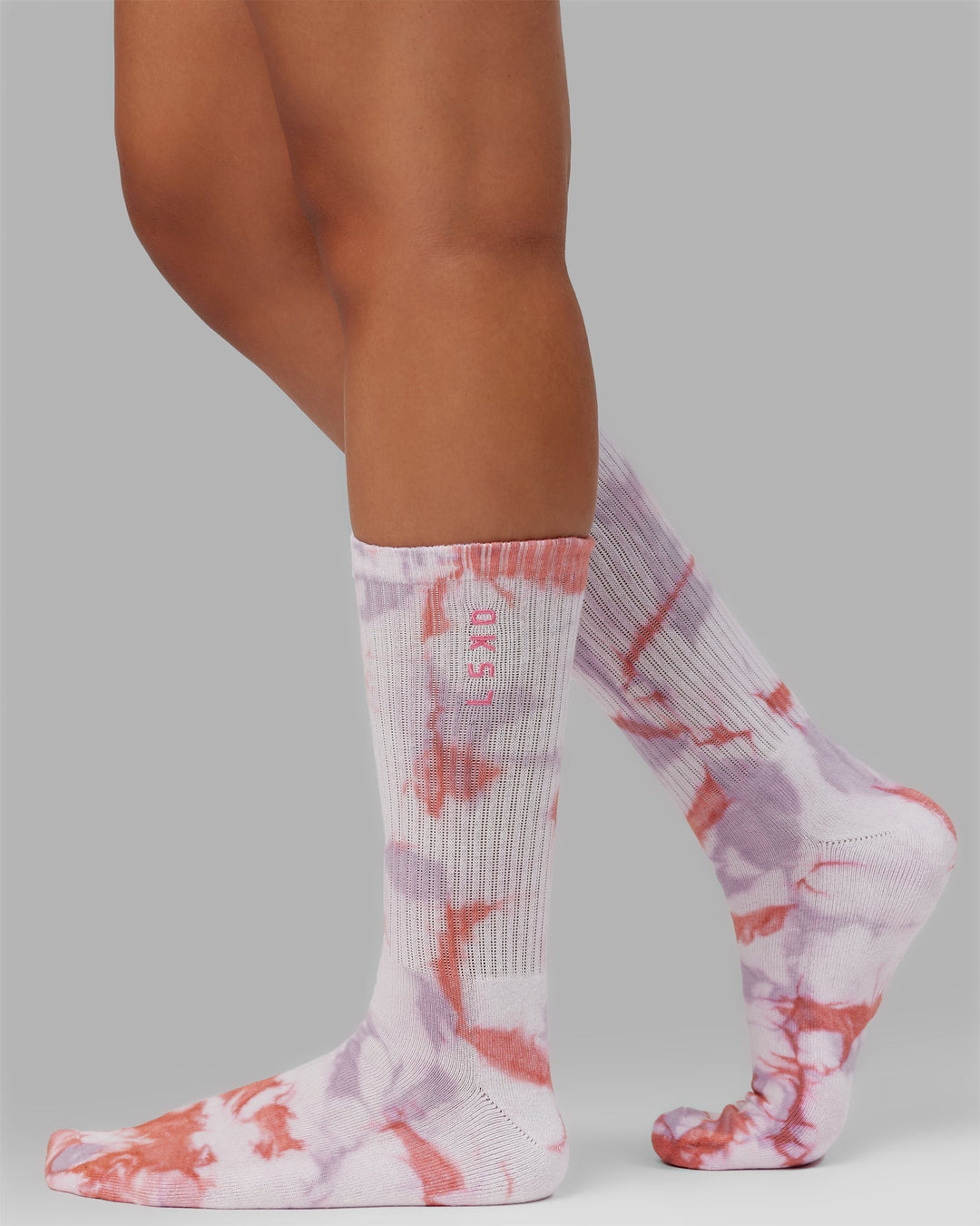 3 Pack Signal Crew Sock - Tie Dye-Pink-Blue-Green