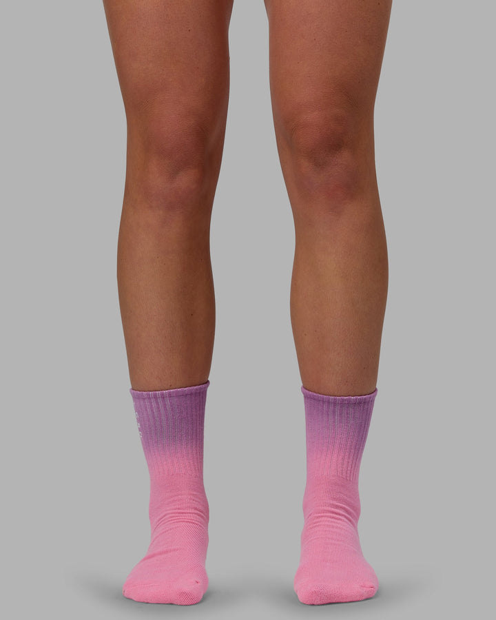 Signal 3 Pack Quarter Socks - Bubblegum-Pale Lilac/Off Wht-Peach Fuzz/Ice Blue-Regatta
