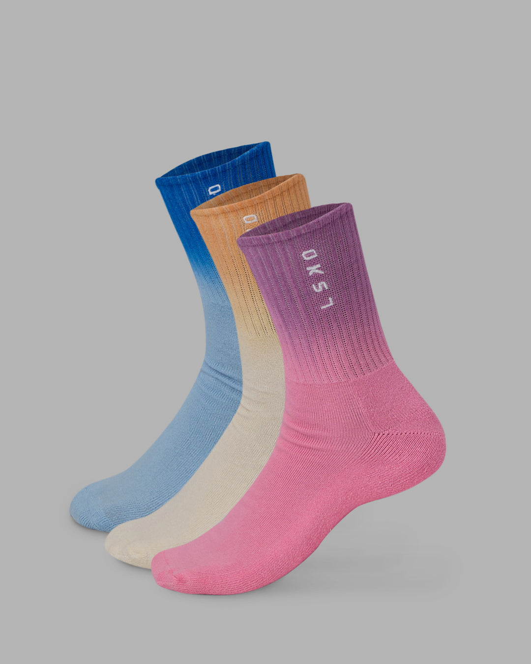 Signal 3 Pack Quarter Socks - Multi-Ombre