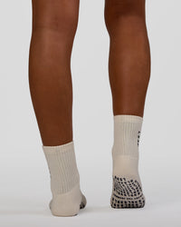 Signal Pilates Crew Grip Socks 2.0 - Off White-Future Navy | Thumbnail Index: 5