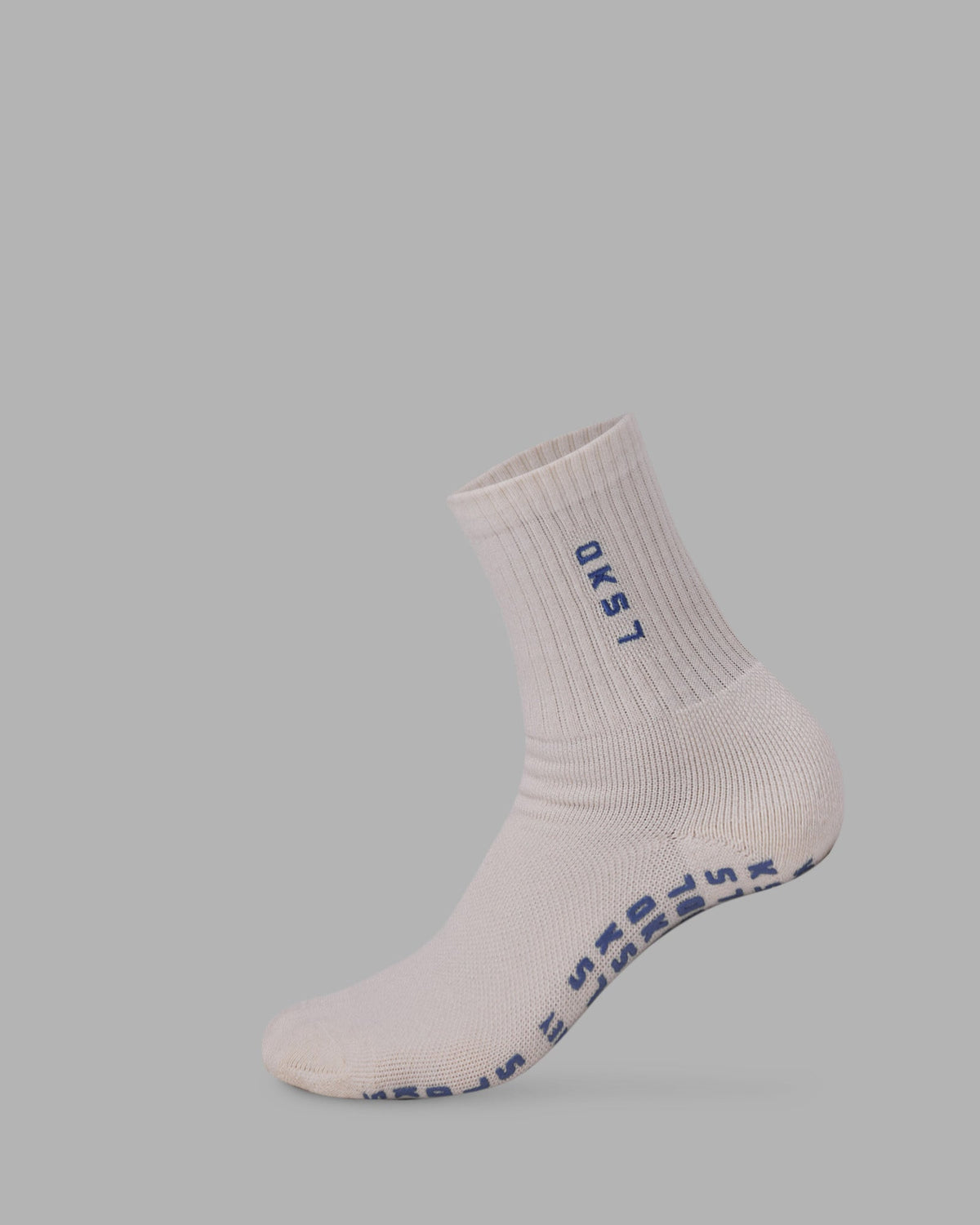 Signal Pilates Crew Grip Socks 2.0 - Off White-Power Cobalt - view 1