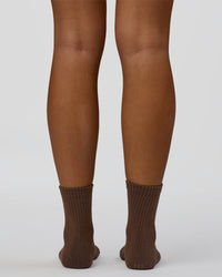Signal Pilates Crew Grip Socks 2.0 - Hot Chocolate