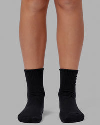 Signal 3 Pack Quarter Sock - Black-White | Thumbnail Index: 2