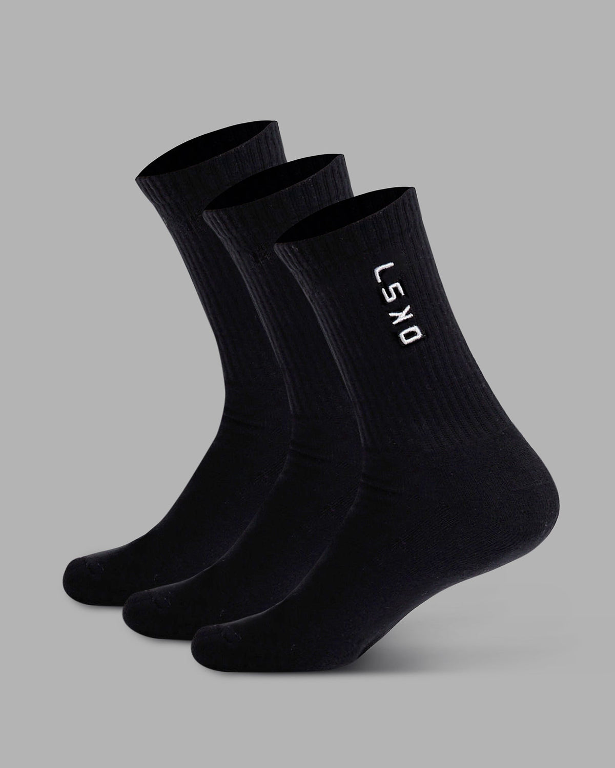 Signal Crew Socks 3 Pack - Black-White - view 1