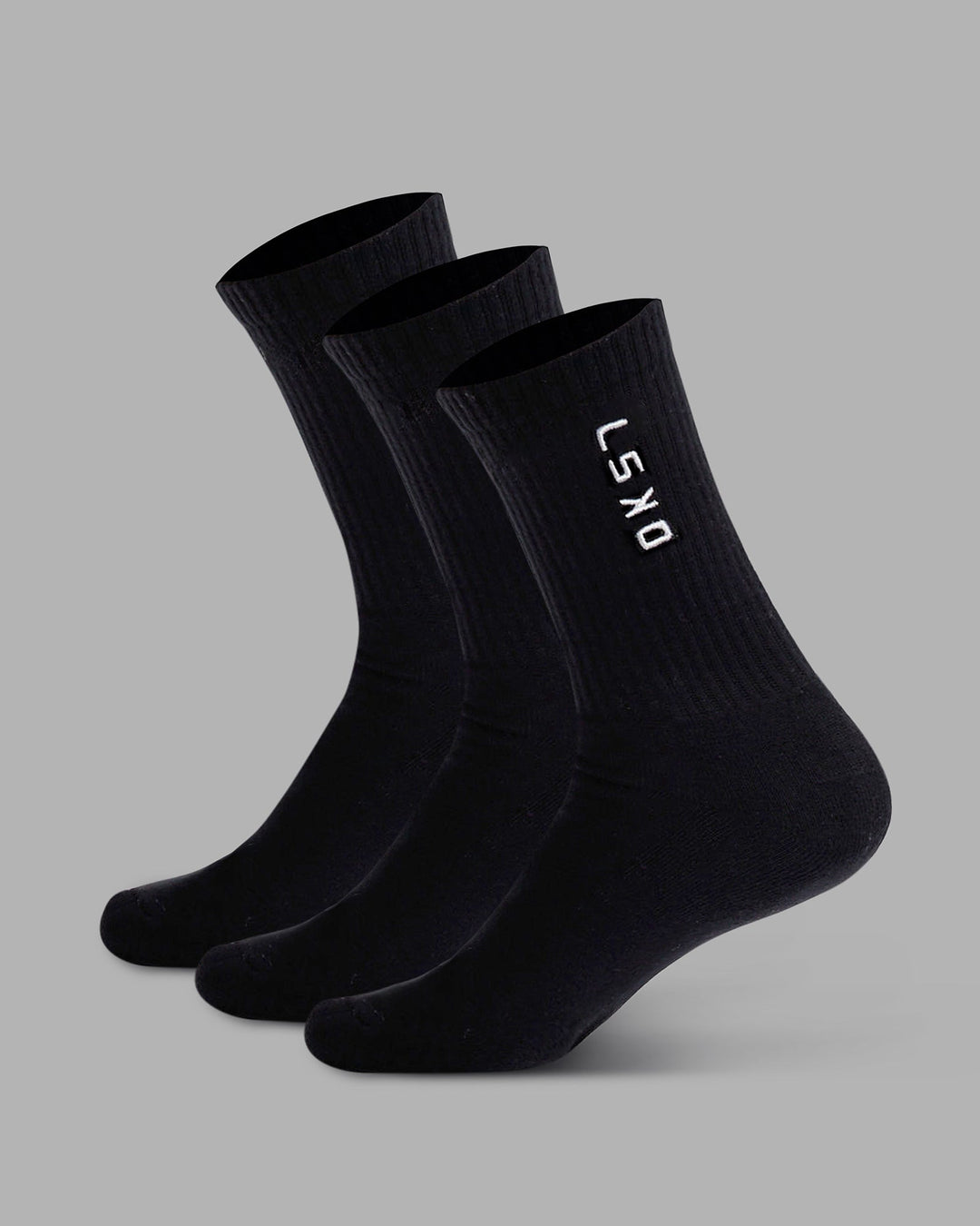 Signal Crew Socks 3 Pack - Black-White - view 1