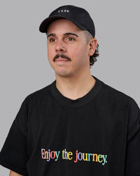 Train Cap - Black-White