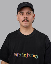 Train Cap - Black-White