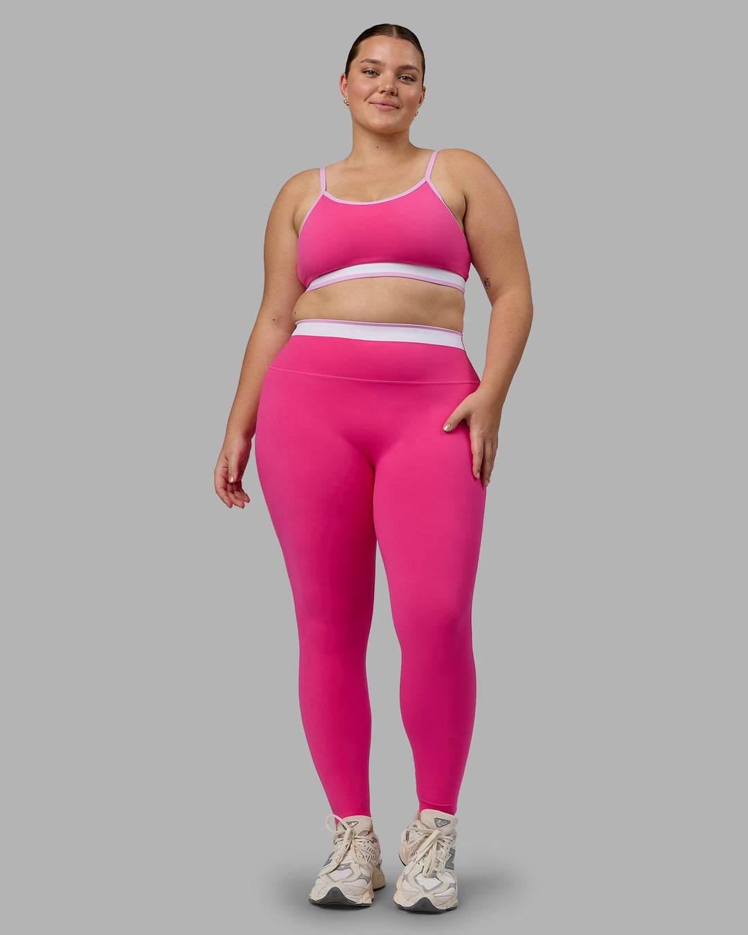 Excel Full Length Leggings - Ultra Pink