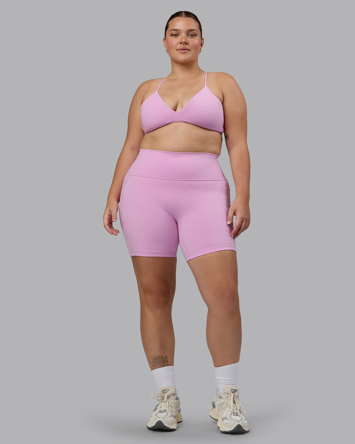 Fusion Mid-Length Shorts - Pastel Orchid
