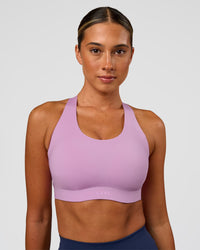 Woman wearing Stability High Support Sports Bra - Light Violet | Model:Charli | Size:XS (A-C Cup) | Thumbnail Index: 0