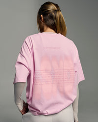 Woman wearing Memory in Motion Heavyweight Boxed Tee - Marshmallow Washed | Model:Georgia | Size:XS