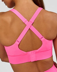 Woman wearing Accelerate Sports Bra - Sugar Plum | Model:Brylee | Size:XS | Thumbnail Index: 2