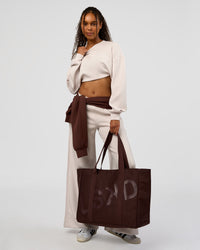 Woman wearing CF Elevate SoftTouch Pintuck Sweater  - Clay | Model:Jordan | Size:XS