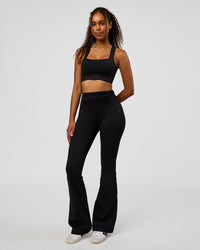 Woman wearing CF Train Hard Sports Bra - Black | Model:Jordan | Size:XS