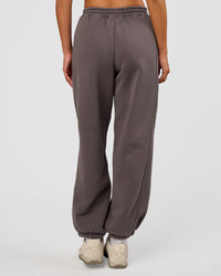 Woman wearing Distort Oversized Slouchy Fit Track Pant - Duskstone Washed | Model:Bianca | Size:XS | Thumbnail Index: 1