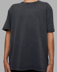 Woman wearing Easy FLXCotton Tee Oversize - Black Washed | Model:Katie | Size:XS | Thumbnail Index: 7