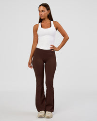 Flow Rib Scoop Neck Tank - White | Thumbnail Index: 3