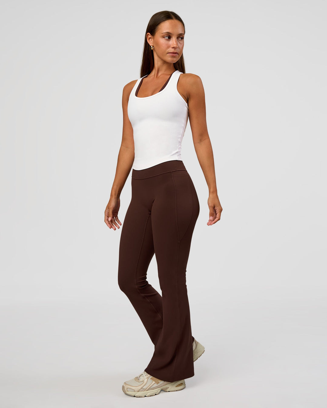 Flow Rib Scoop Neck Tank - White - view 5