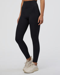 Woman wearing Fusion Ultra High-Rise Full Length Legging - Black | Model:Eliza | Size:XS