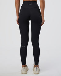 Woman wearing Fusion Ultra High-Rise Full Length Legging - Black | Model:Eliza | Size:XS