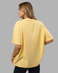 Go-To FLXCotton Oversized Tee - Lemon-White | Thumbnail Index: 2