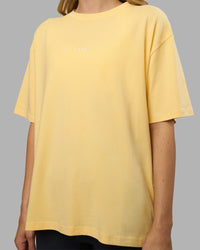 Go-To FLXCotton Oversized Tee - Lemon-White | Thumbnail Index: 3