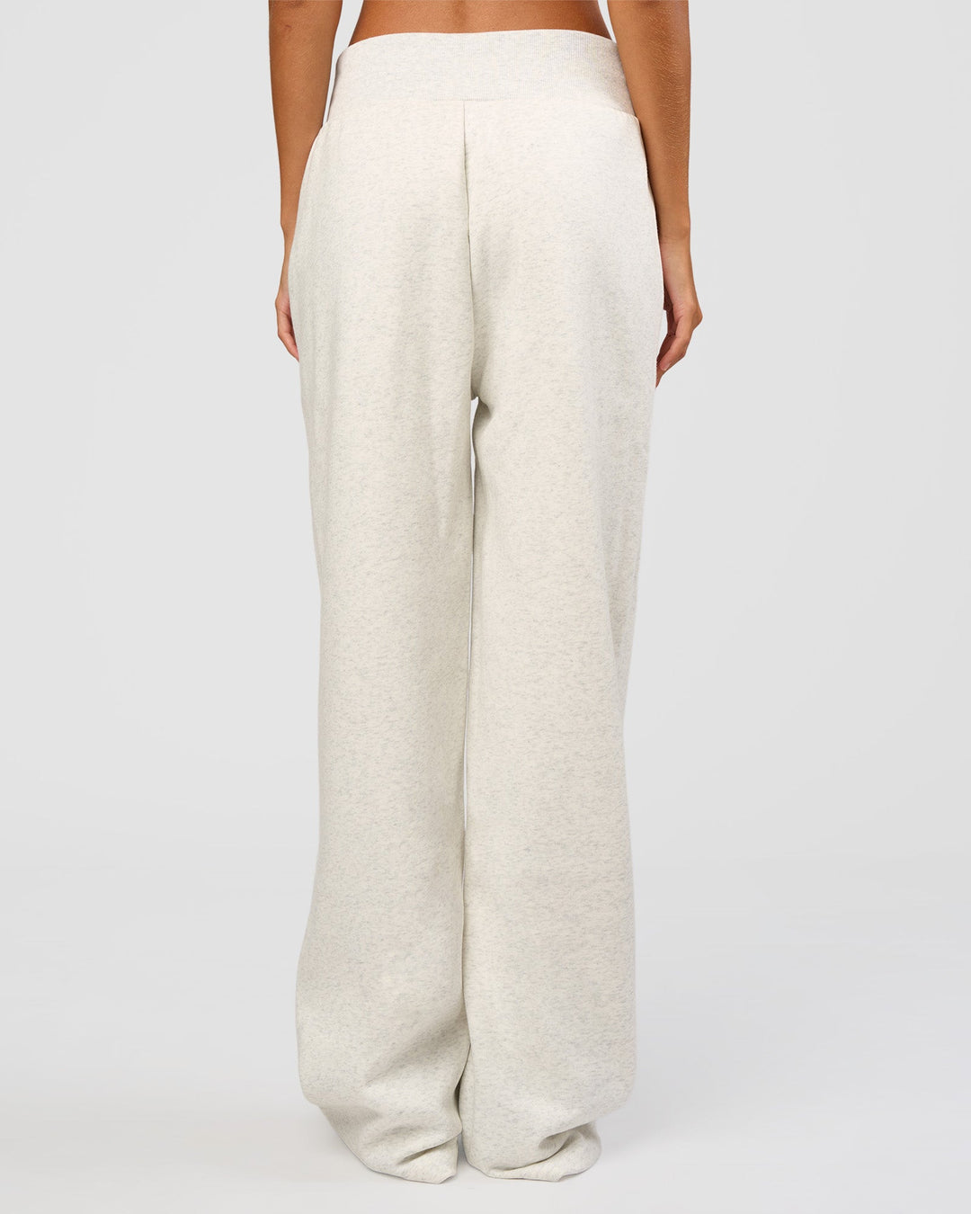 Woman wearing Go-To Wide Leg Track Pant Tall - Silver Marl | Model:Georgia | Size:XS - view 2