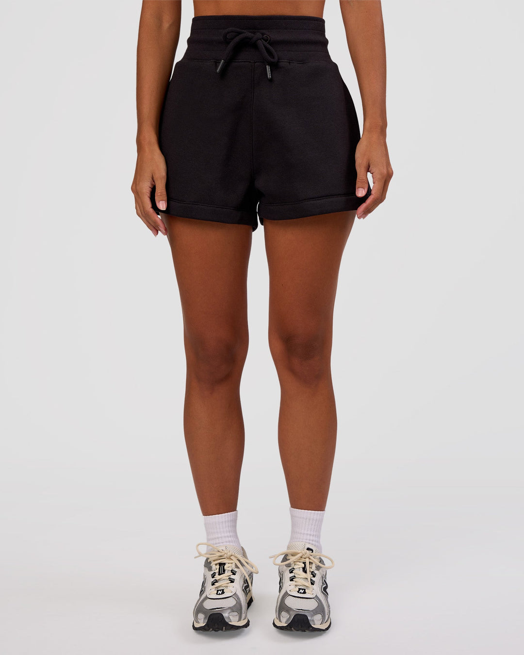 Woman wearing MVP Lounge Short - Black | Model:Brylee | Size:XS