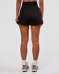 Woman wearing MVP Lounge Short - Black | Model:Brylee | Size:XS