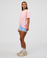 Woman wearing Mother's Day FLXCotton Oversize Tee - Marshmallow | Model:Brylee | Size:XS