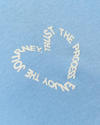 Woman wearing Unisex Love The Process Oversize Hoodie - Open Air-Off White | Model:Rosie | Size:XS