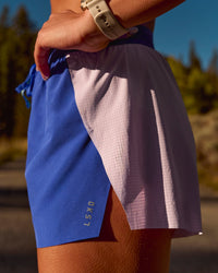 Campaign image of Accelerate 3" High-Rise Running Short - Power Cobalt-Prism | Thumbnail Index: 12