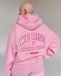 Campaign image of BCAM Heavyweight Boxy Hoodie - Pink Rose | Thumbnail Index: 4