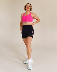 Campaign image of Empowered Sports Bra - Ultra Pink | Thumbnail Index: 7