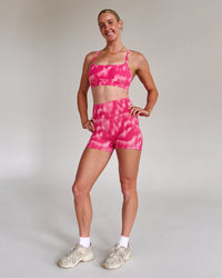 Campaign image of Fusion V-Contour Ultra High-Rise 4” Short Pockets - Radiant Pink | Thumbnail Index: 11