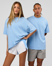 Duo wearing Strong is Beautiful Heavyweight Oversized Tee - Open Air | Model:Georgia | Size:XS | Model:Malebo | Size:M | Thumbnail Index: 5