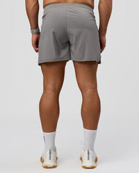 Man wearing Functional Training 5" Short - Storm Front | Model:Jaiden | Size:L | Thumbnail Index: 2
